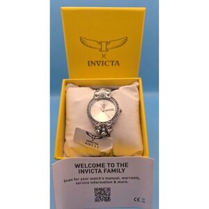 NEW Invicta Wildflower Women's Watch 30mm, Silvertone Steel (69111)‎ #0325
